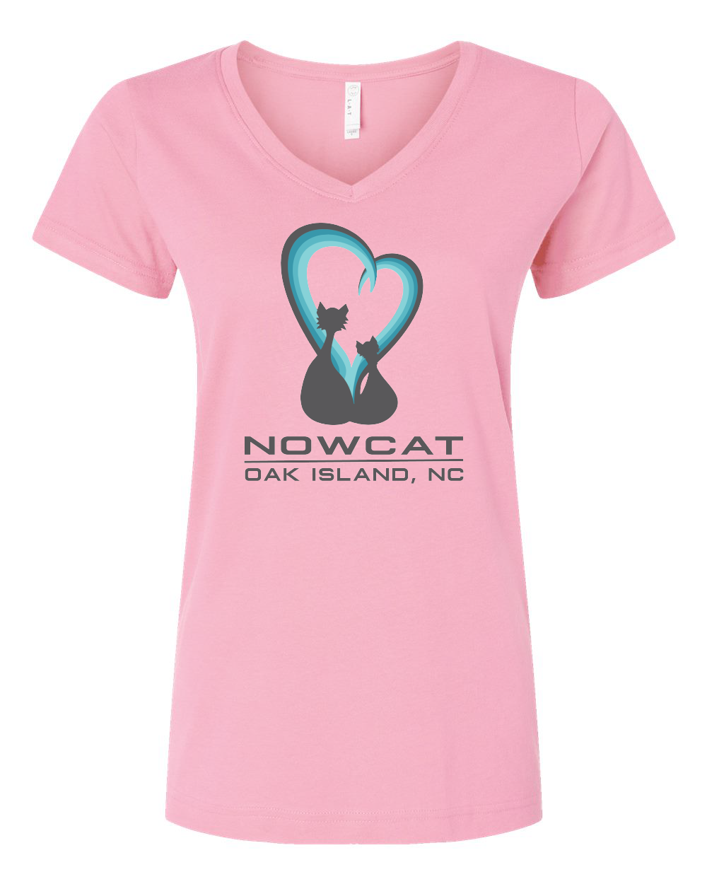 Premium Womens Nowcat V-Neck T-Shirt